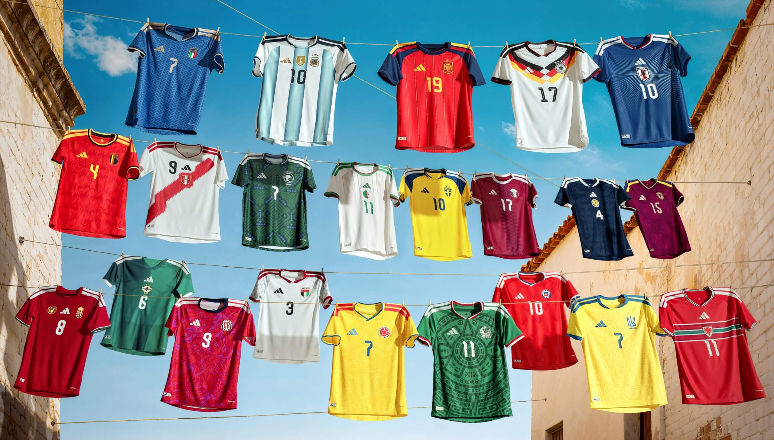 World Cup team jerseys